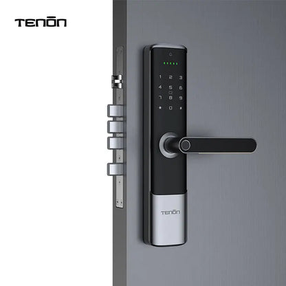 Tenon K6 Tuya Waterproof Electronic Smart Door Lock Digital Intelligent Card Biometric Fingerprint Door Handle Lock