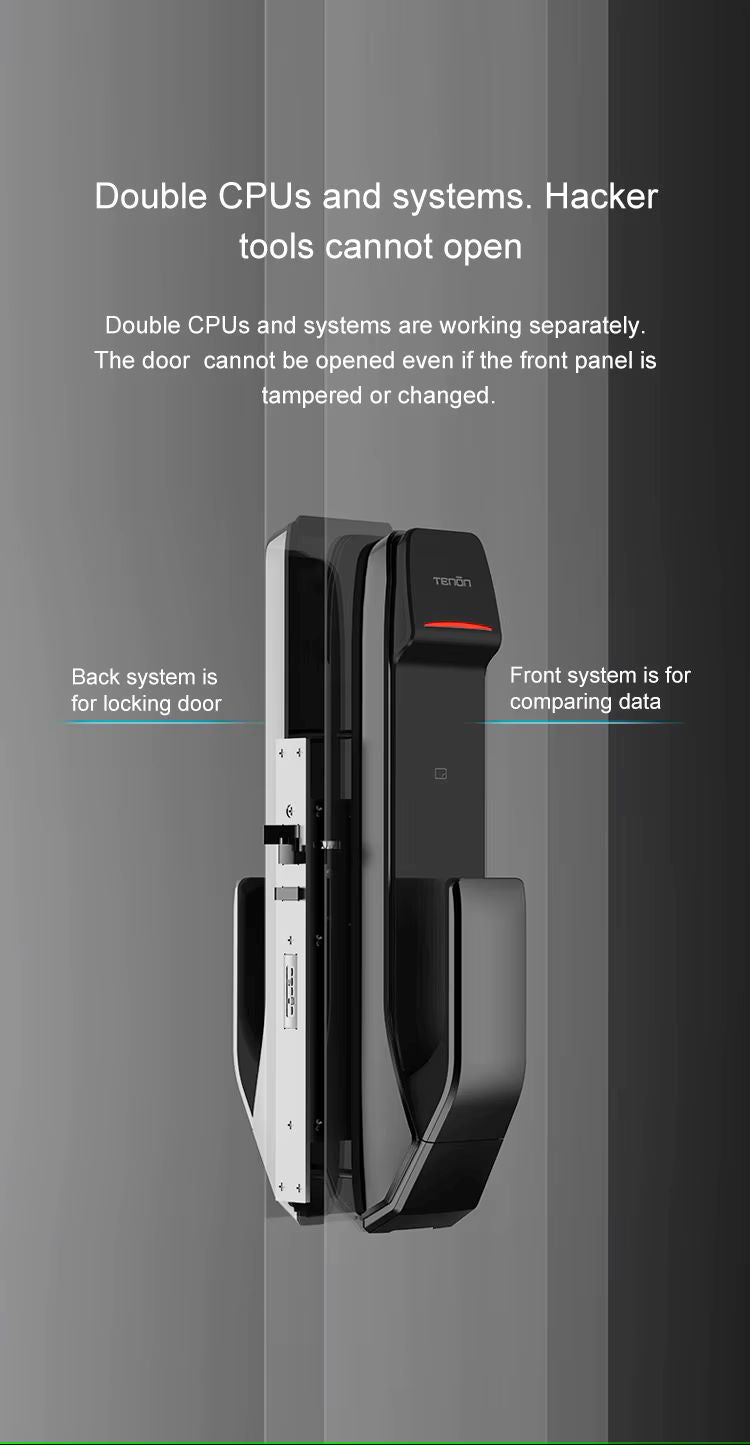 TENON A2 Push-Pull Automatic Biometric Fingerprint Door Lock