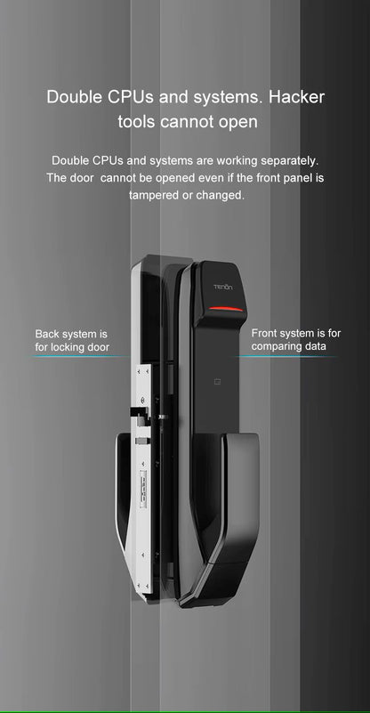 TENON A2 Push-Pull Automatic Biometric Fingerprint Door Lock