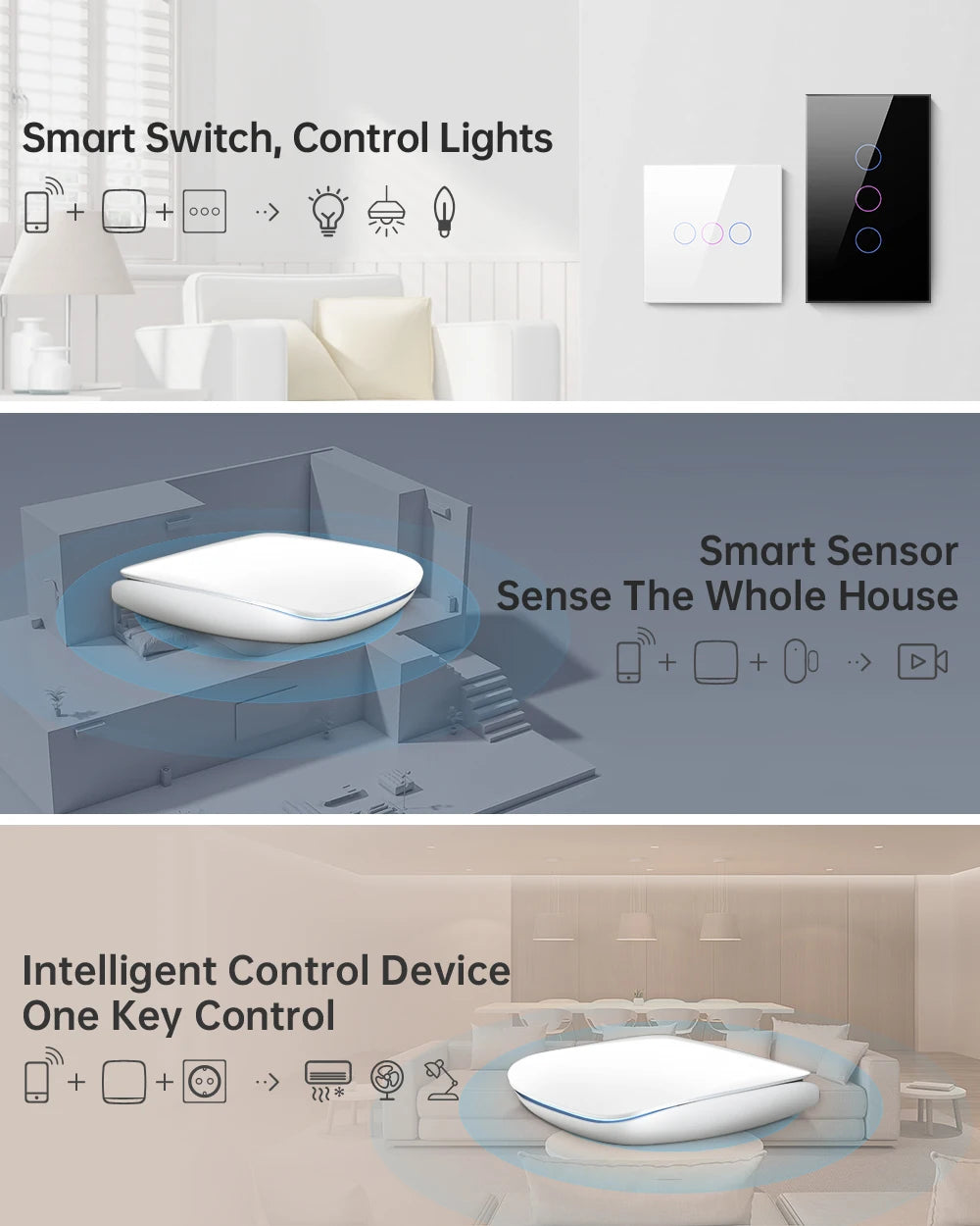 AVATTO GW16 Wired Home Assistant 2.4G wifi tuya Zigbee 3.0 smart Gateway hub App Control device