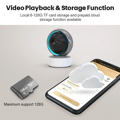 2mp Infrared Night Vision Two Way Audio Tuya Smart Home Wifi Camera