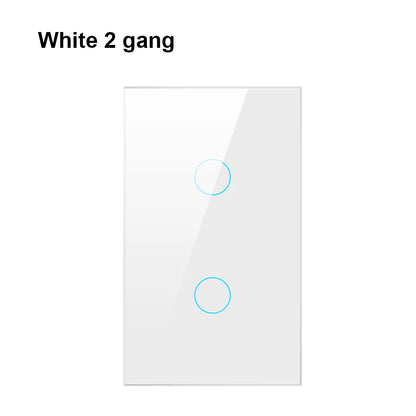 Zigbee Glass Touch Screen Smart Wall Light Switch Work With Alexa Google Home Tuya