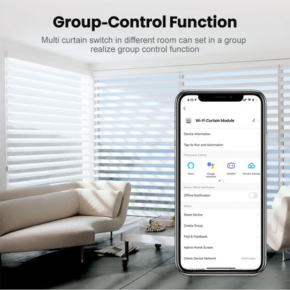 AVATTO Tuya smart life 240V 3A 1/2Gang smart wifi curtain switch module, Smart Home Automation Module APP control smart curtain breaker