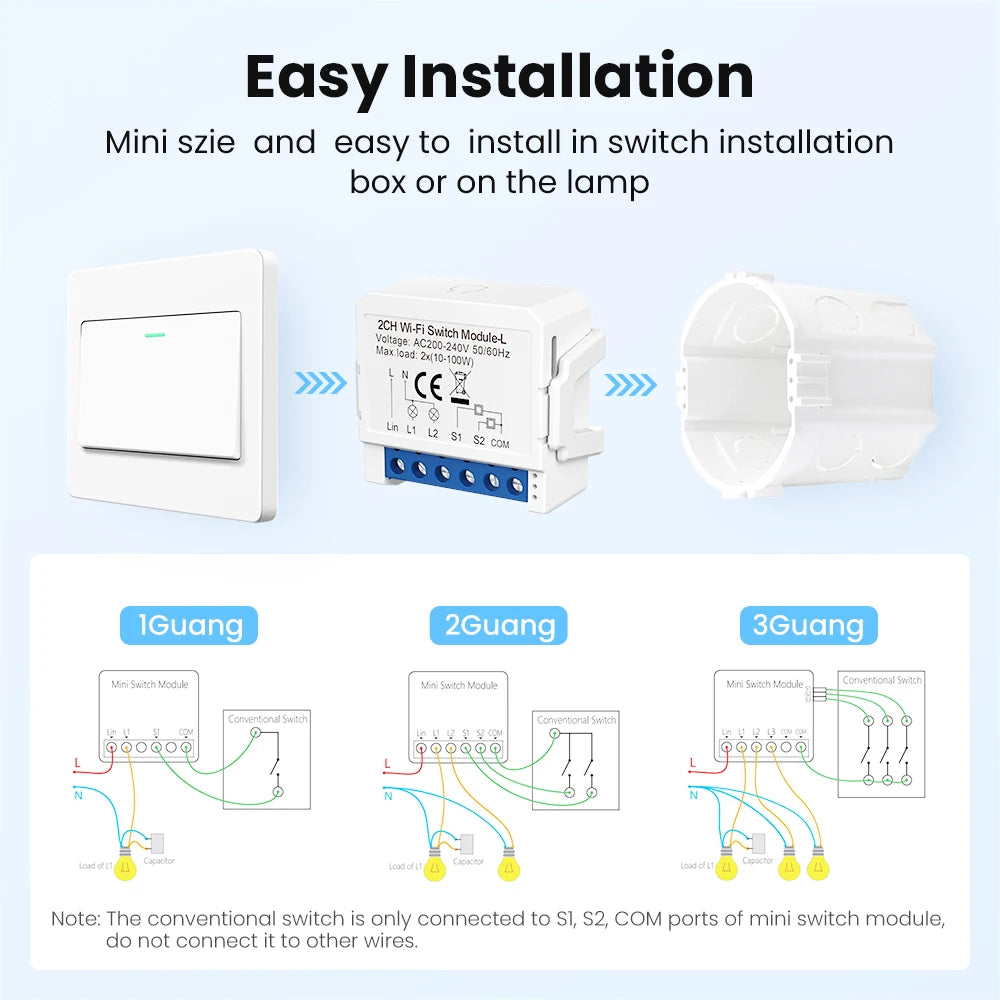 WiFi Smart Switch Module No Neutral