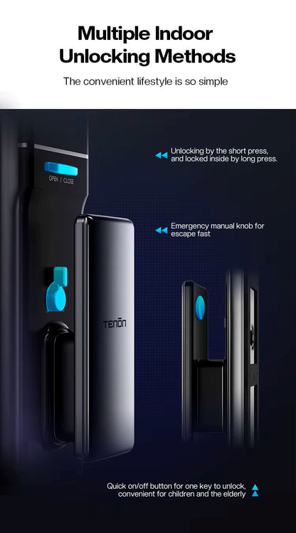 TENON A5 Ultra Slim One-Button Automatic Control Smart Door Lock
