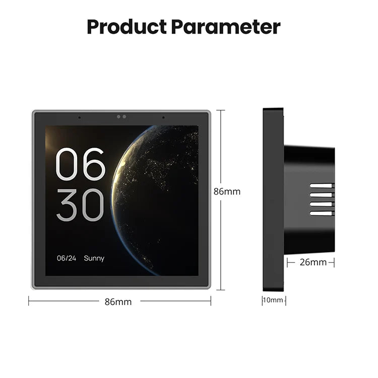 AVATTO TE6 Smart Touch Screen Center Control Panel Built In Alexa Tuya Wifi