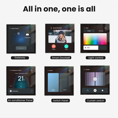 AVATTO TE6 Smart Touch Screen Center Control Panel Built In Alexa Tuya Wifi