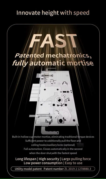 TENON A9 PRO 3D Face Recognition Palm Vein Fingerprint Digital Intelligent Smart Lock