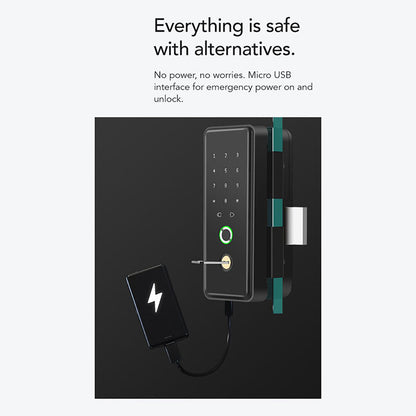 K5 Tenon Smart Glass Door Lock