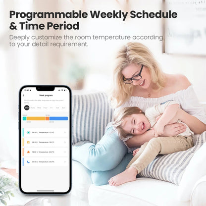 Zigbee Smart TRV Programmable Smart Thermostat Radiator Valve Temperature Controller Work with Alexa Google Home Alice