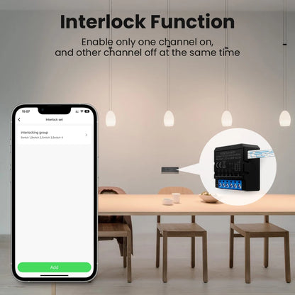 Tuya Wifi Smart Home Relay Switch Module Work with APP Alexa,Google Home Voice Control