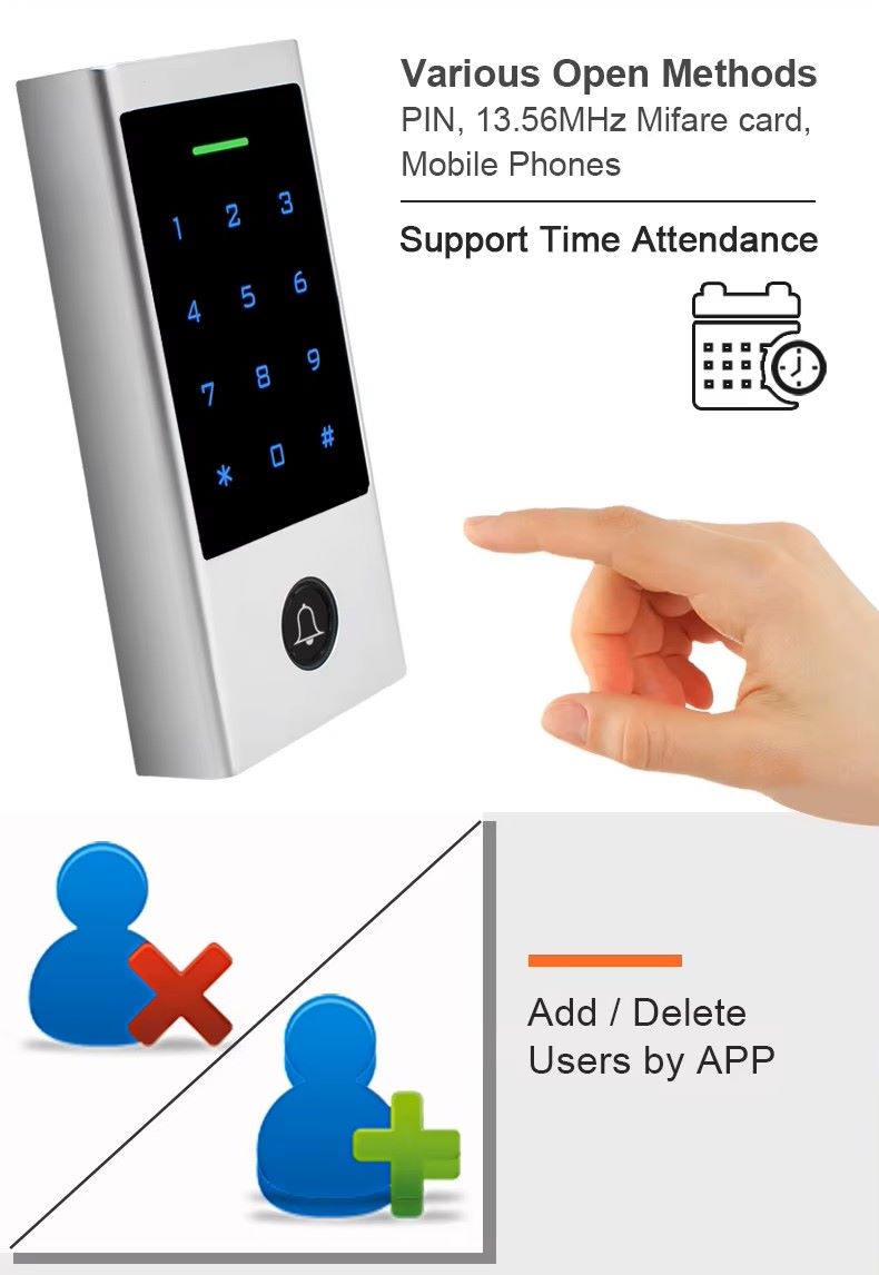 Access Control Metal Touch Panel TTLock