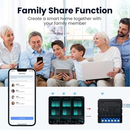 Tuya Wifi Smart Home Relay Switch Module Work with APP Alexa,Google Home Voice Control