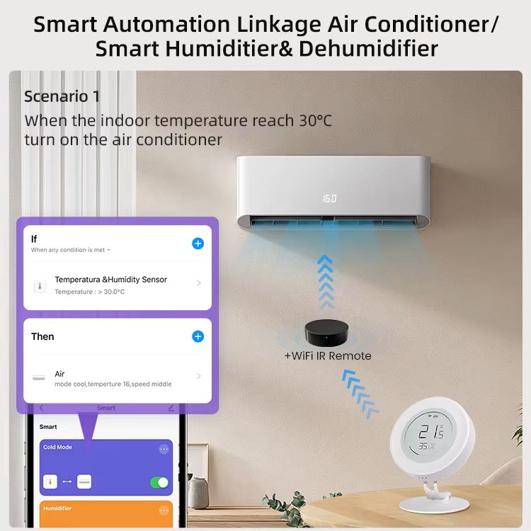 ZIGBEE SMART HUMIDITY & TEMPERATURE SENSOR