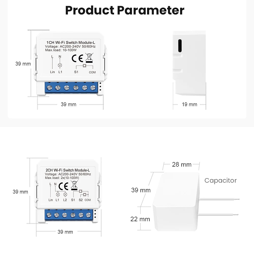 WiFi Smart Switch Module No Neutral
