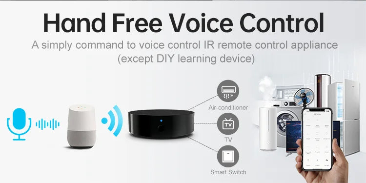Wifi IR RF universal remote control smart wifi universal infrared RF433 RF315 APP Alexa Voice Control
