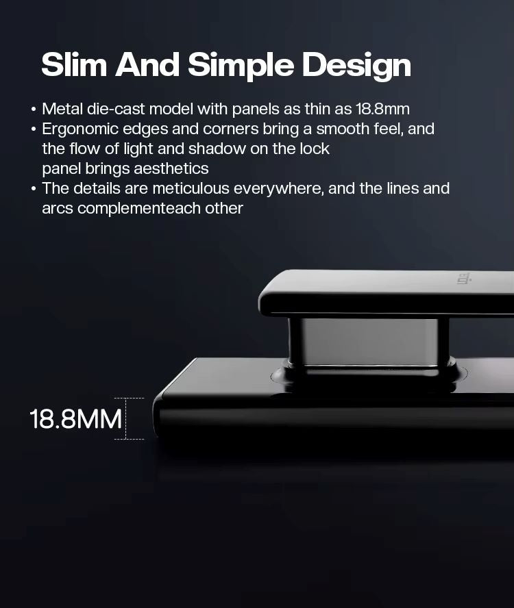 TENON A5 Ultra Slim One-Button Automatic Control Smart Door Lock