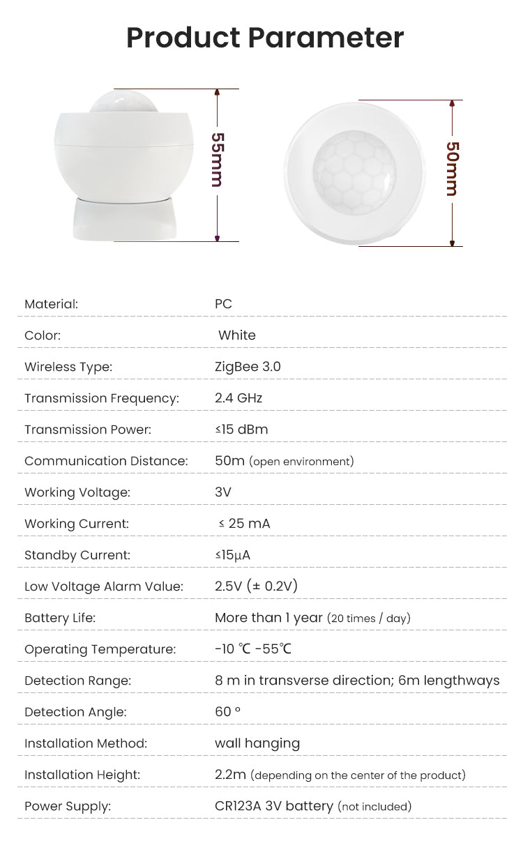 ZIGBEE SMART MOTION SENSOR