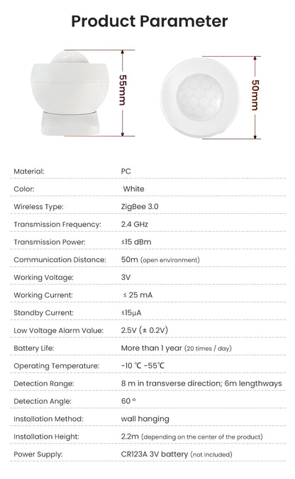 ZIGBEE SMART MOTION SENSOR