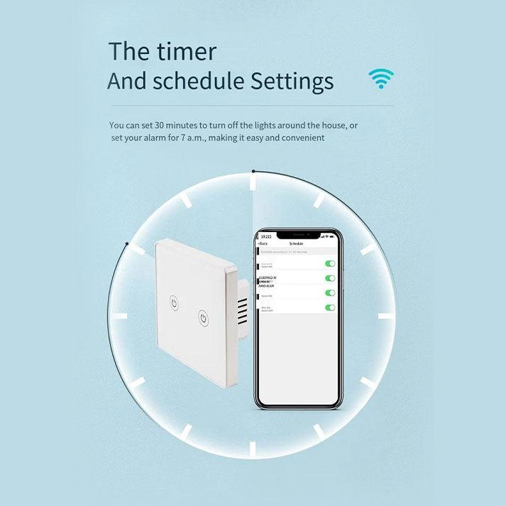 1/2/3 Gang Tuya Smart life WiFi Wall Touch Switch Panel Light