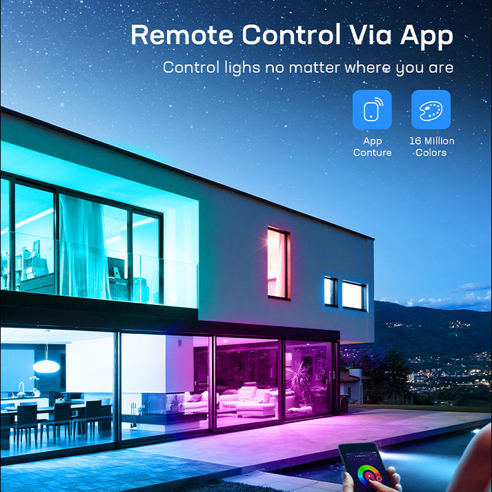 RGB color Smart Music LED Strip Light 5m