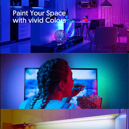 RGB color Smart Music LED Strip Light 5m