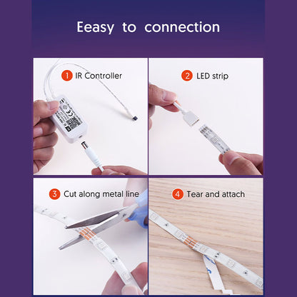 RGB color Smart Music LED Strip Light 5m