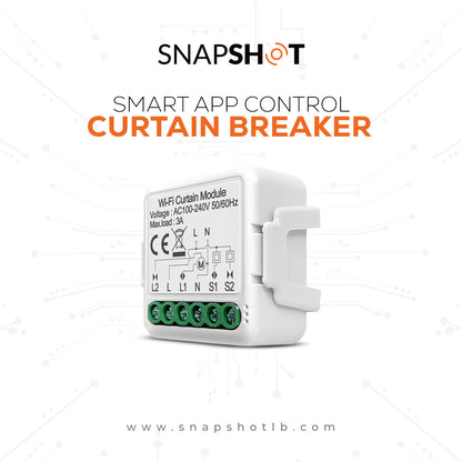 AVATTO Tuya smart life 240V 3A 1/2Gang smart wifi curtain switch module, Smart Home Automation Module APP control smart curtain breaker