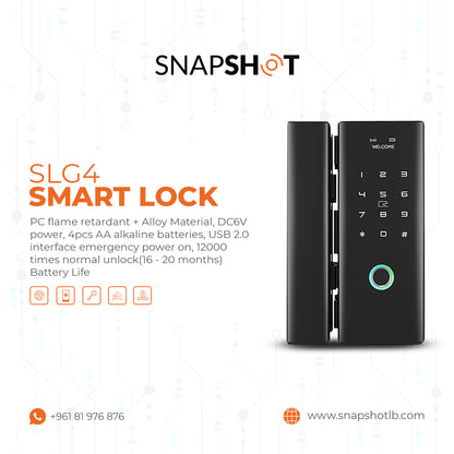 K5 Tenon Smart Glass Door Lock