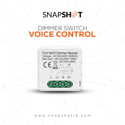 AVATTO Zigbee Dimmer Switch Module 1/2 Gang  Support 2 Way Control APP Control Alexa Voice Control